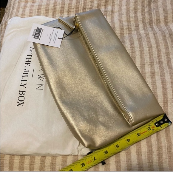 FAWN Design Gold Fold over Oversized Clutch from Winter 2022 Jilly Box - Picture 4 of 6